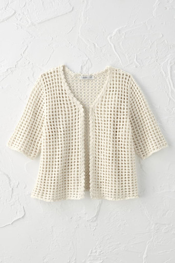 Latticed Sweater Shrug