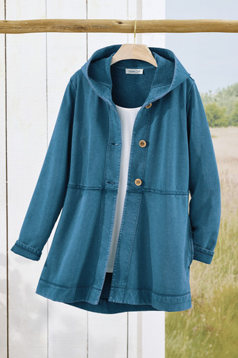 Lightweight Fleece Swing Cardigan
