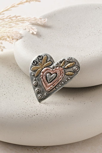 Metal Heart Pin