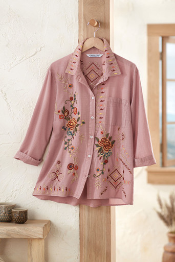 Santa Rosita Embroidered Shirt